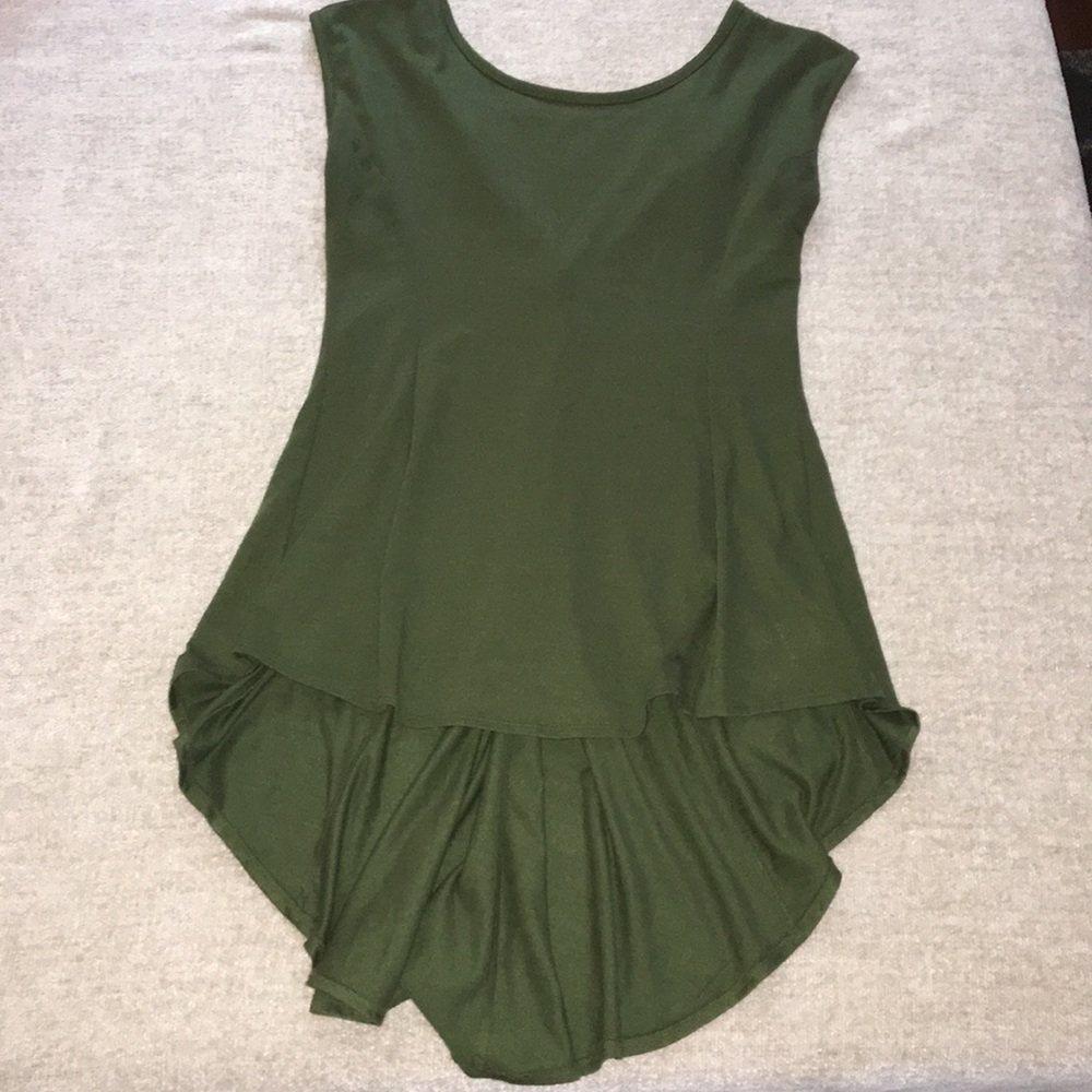 Jessica Simpson Olive Green High Low Top